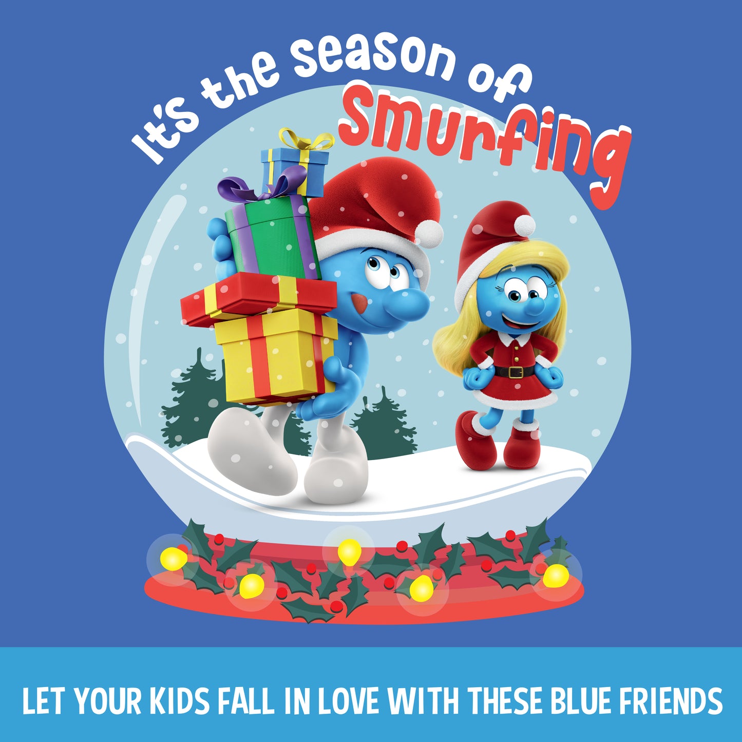 The original SMURFS countdown Calendar 2025 Collectible Cartoon Toys for Boys and Girls, 12 Figurines + 12 SMURFY gifts! Ages 3+. 24 Pieces