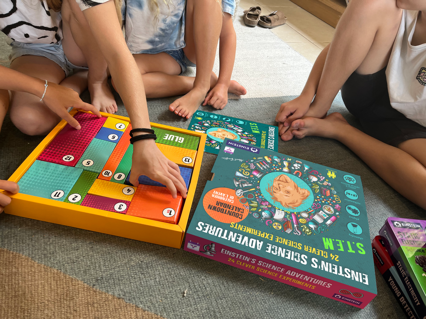 NEW 2025 Einstein Science Adventures - Advent Calendar Kit. 24 Jaw-dropping Science Tricks for Kids inspired by Einstein's playful inquisitive spirit. The perfect holiday S.T.E.M gift!